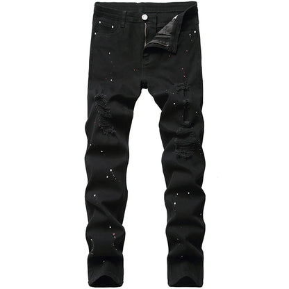 Ripped Slim Fit Jeans (paint)